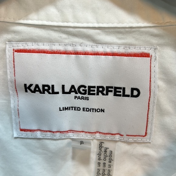 2022 KARL LAGERFELD Paris Limited Edition Button Down Blouse. Size S. - Picture 3 of 10